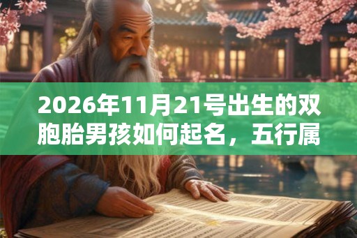 2026年11月21号出生的双胞胎男孩如何起名,五行属什么 2026年11月21号出生的双胞胎男孩如何起名,五行属什么