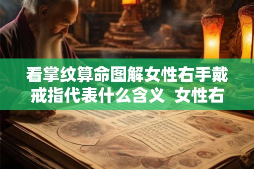 看掌纹算命图解女性右手戴戒指代表什么含义  女性右手掌纹手相算命