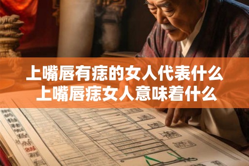 上嘴唇有痣的女人代表什么 上嘴唇痣女人意味着什么
