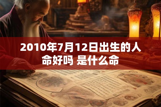 2010年7月12日出生的人命好吗 是什么命 2010年7月12日出生的人命好吗 是什么命