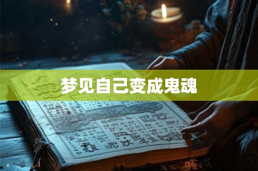 梦见自己变成鬼魂