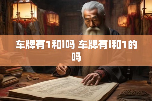 车牌有1和i吗 车牌有i和1的吗 车牌有1和i吗 车牌有i和1的吗