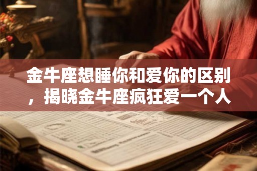 金牛座想睡你和爱你的区别,揭晓金牛座疯狂爱一个人的表现 金牛座想睡你和爱你的区别,揭晓金牛座疯狂爱一个人的表现