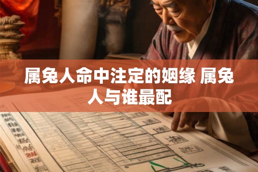 属兔人命中注定的姻缘 属兔人与谁最配