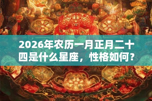 2026年农历一月正月二十四是什么星座，性格如何？