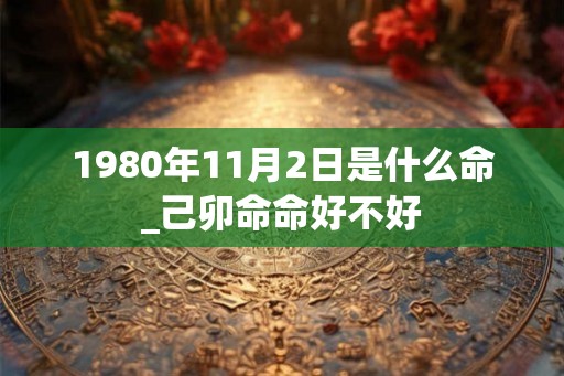 1980年11月2日是什么命_己卯命命好不好