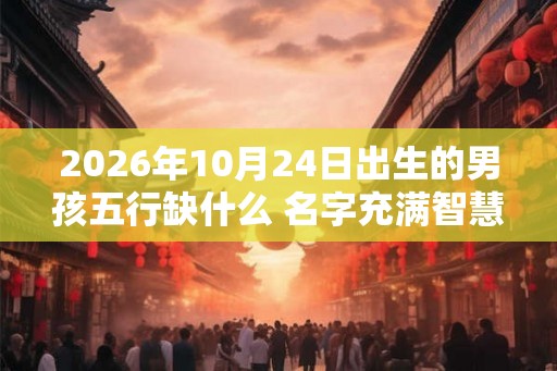 2026年10月24日出生的男孩五行缺什么 名字充满智慧推荐