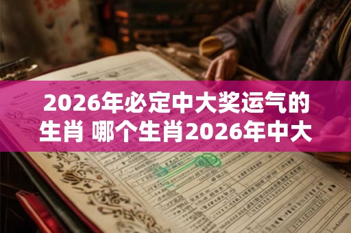 2026年必定中大奖运气的生肖 哪个生肖2026年中大奖的运气最好