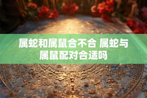 属蛇和属鼠合不合 属蛇与属鼠配对合适吗