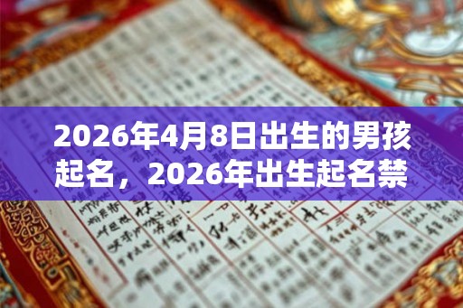 2026年4月8日出生的男孩起名，2026年出生起名禁忌什么？