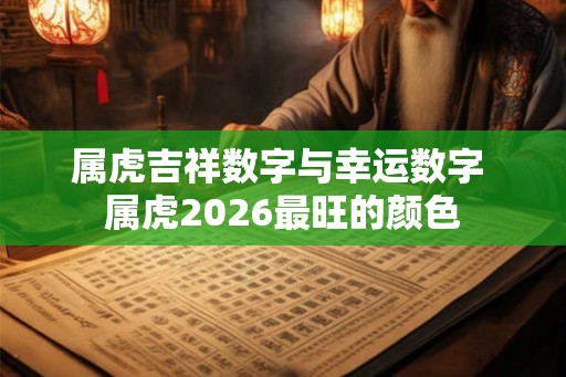 属虎吉祥数字与幸运数字 属虎2026最旺的颜色 属虎吉祥数字与幸运数字 属虎2026最旺的颜色