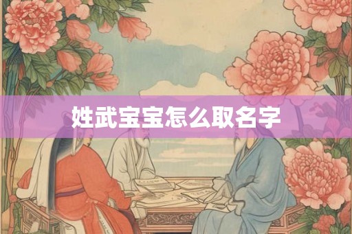 姓武宝宝怎么取名字