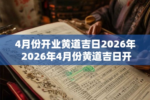 4月份开业黄道吉日2026年 2026年4月份黄道吉日开业