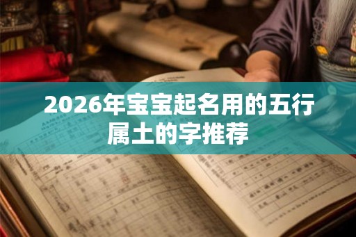 2026年宝宝起名用的五行属土的字推荐