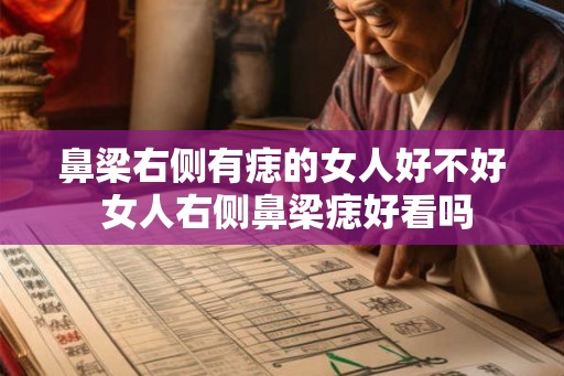 鼻梁右侧有痣的女人好不好 女人右侧鼻梁痣好看吗