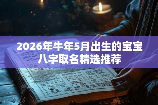 2026年牛年5月出生的宝宝八字取名精选推荐