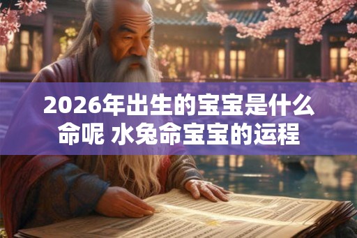 2026年出生的宝宝是什么命呢 水兔命宝宝的运程
