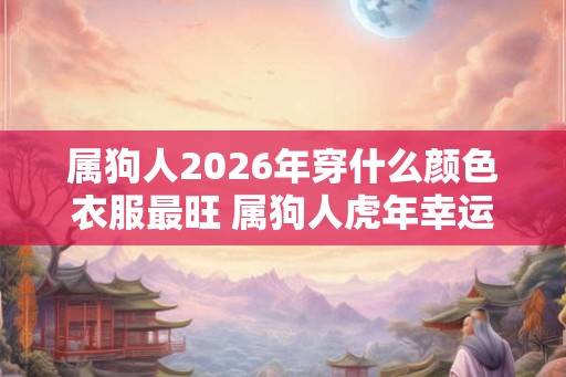 属狗人2026年穿什么颜色衣服最旺 属狗人虎年幸运色是什么