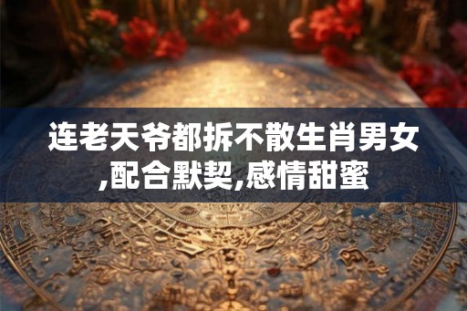 连老天爷都拆不散生肖男女,配合默契,感情甜蜜