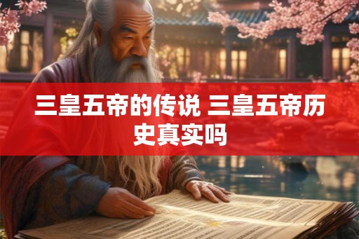 三皇五帝的传说 三皇五帝历史真实吗