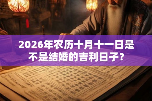 2026年农历十月十一日是不是结婚的吉利日子？
