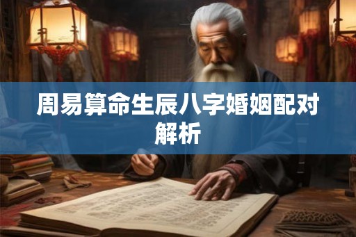 周易算命生辰八字婚姻配对解析