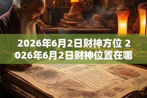 2026年6月2日财神方位 2026年6月2日财神位置在哪