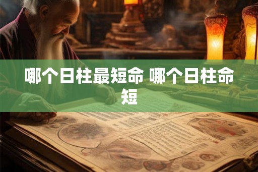哪个日柱最短命 哪个日柱命短