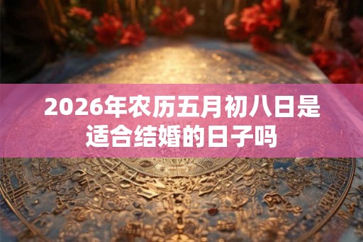2026年农历五月初八日是适合结婚的日子吗