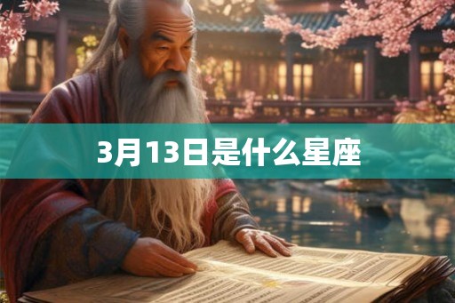 3月13日是什么星座