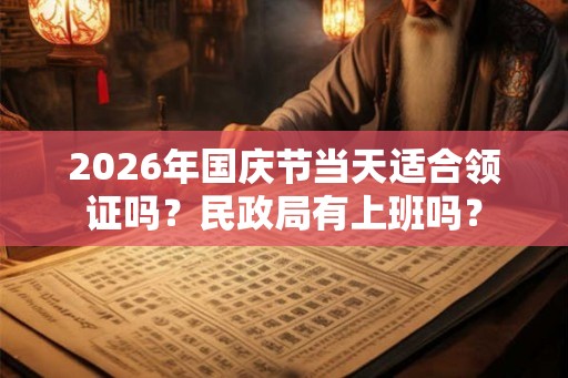 2026年国庆节当天适合领证吗？民政局有上班吗？