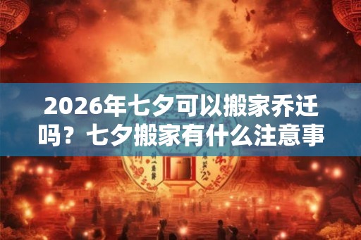 2026年七夕可以搬家乔迁吗？七夕搬家有什么注意事项吗？