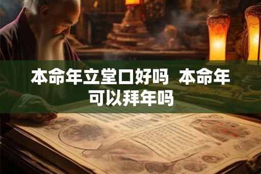 本命年立堂口好吗  本命年可以拜年吗