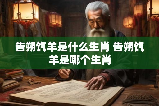 告朔饩羊是什么生肖 告朔饩羊是哪个生肖
