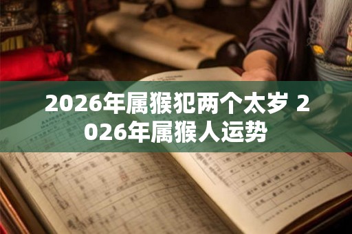 2026年属猴犯两个太岁 2026年属猴人运势