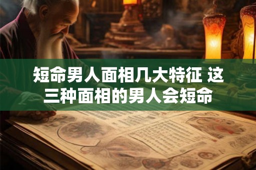 短命男人面相几大特征 这三种面相的男人会短命