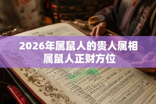 2026年属鼠人的贵人属相 属鼠人正财方位
