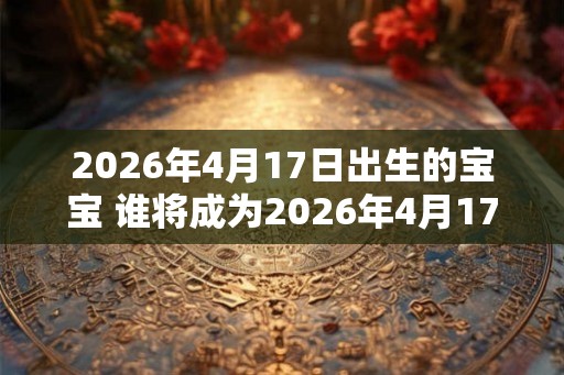 2026年4月17日出生的宝宝 谁将成为2026年4月17日的新生儿