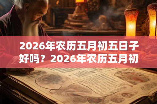 2026年农历五月初五日子好吗？2026年农历五月初五黄历解析