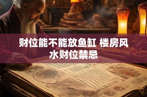 财位能不能放鱼缸 楼房风水财位禁忌 财位能不能放鱼缸 楼房风水财位禁忌