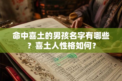 命中喜土的男孩名字有哪些？喜土人性格如何？