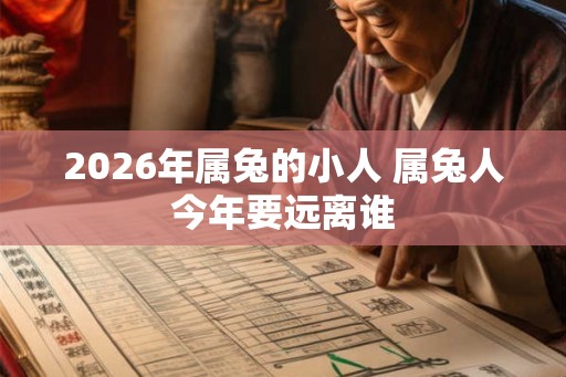 2026年属兔的小人 属兔人今年要远离谁