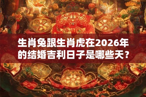 生肖兔跟生肖虎在2026年的结婚吉利日子是哪些天？