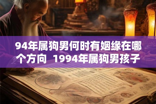 94年属狗男何时有姻缘在哪个方向  1994年属狗男孩子姻缘