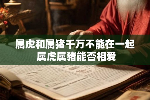属虎和属猪千万不能在一起 属虎属猪能否相爱