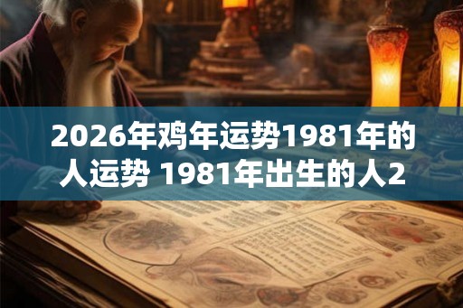 2026年鸡年运势1981年的人运势 1981年出生的人2026年鸡年运势如何 2026年鸡年运势1981年的人运势 1981年出生的人2026年鸡年运势如何