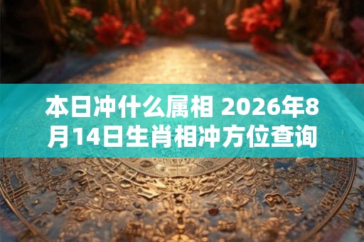 本日冲什么属相 2026年8月14日生肖相冲方位查询