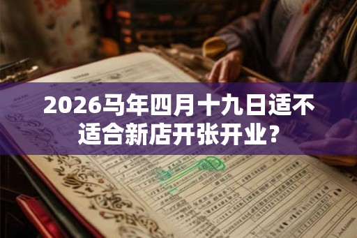 2026马年四月十九日适不适合新店开张开业？