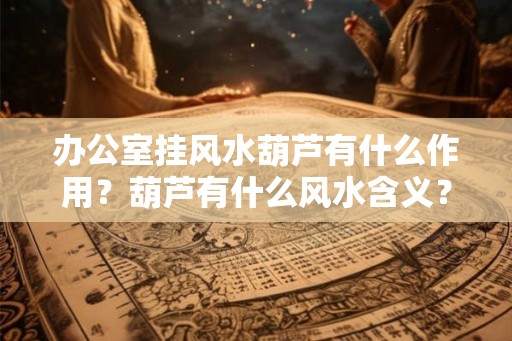 办公室挂风水葫芦有什么作用？葫芦有什么风水含义？