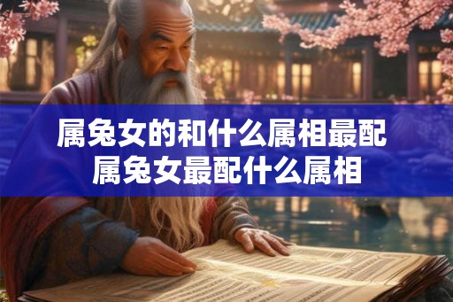 属兔女的和什么属相最配 属兔女最配什么属相 属兔女的和什么属相最配 属兔女最配什么属相